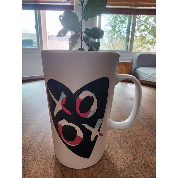 2015 Starbucks XOXO Heart Valentine Love Coffee Cup Tea Mug | 16oz - Picture 1 of 4